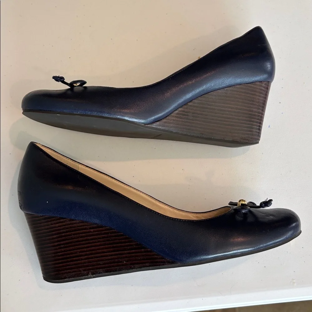 Cole Haan Women's Elsie LCE Wedge 65 mmII in marine blue size 8.5